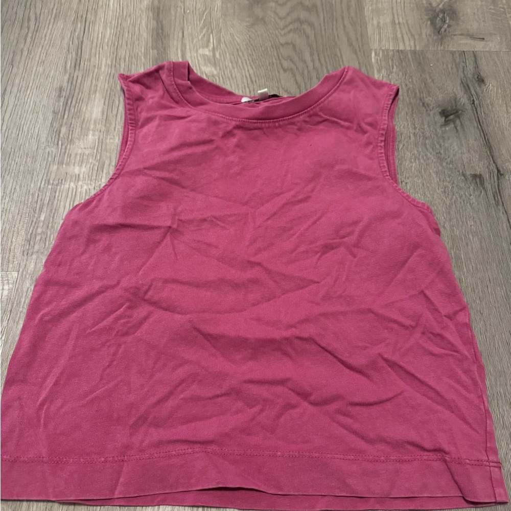 Vibrant Sleeveless Magenta Tank Top